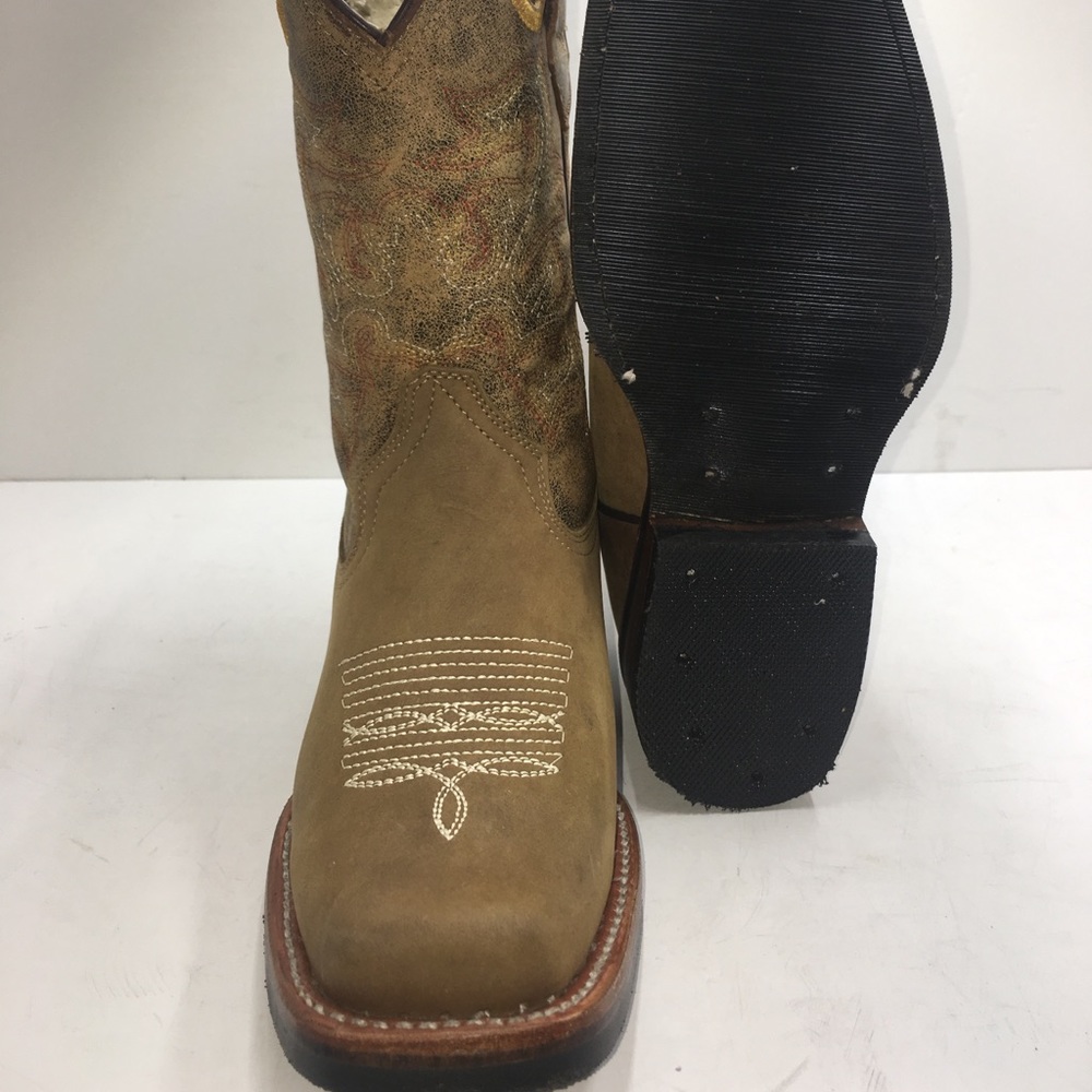 MEN'S RODEO COWBOY BOOTS GENUINE LEATHER BOOTS - Picture 3 of 5